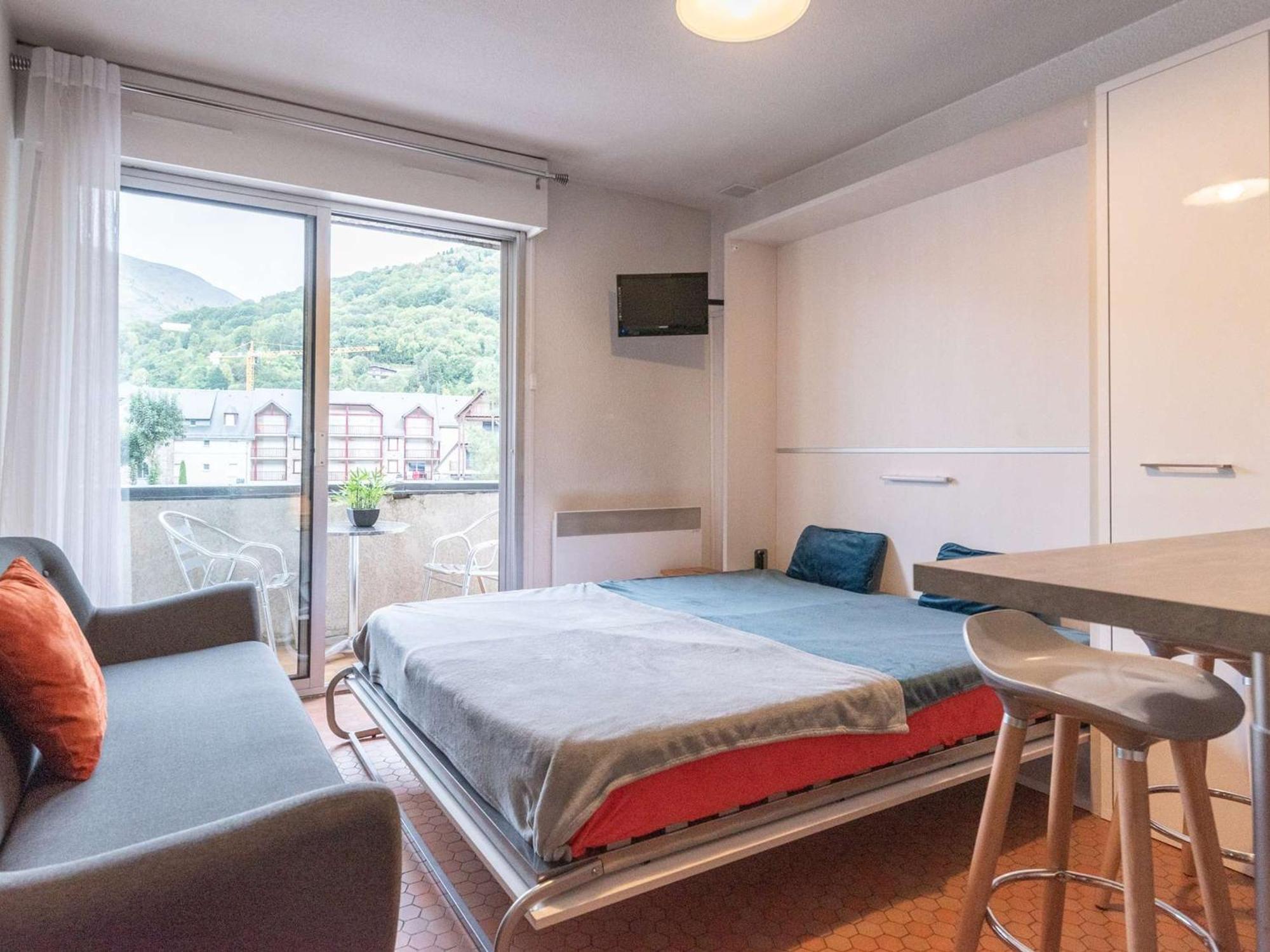 Charmant Studio Cabine 4 Pers. Avec Balcon, Proche Centre Et Thermes A Saint-Lary-Soulan - Fr-1-296-231 Экстерьер фото